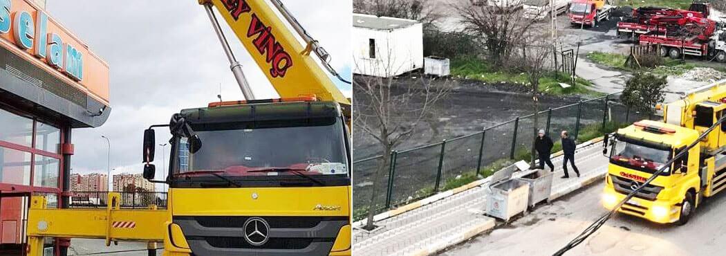 45 Metre Sepetli Vinç