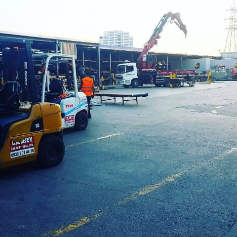 Kiralık vinç çalışma sahası